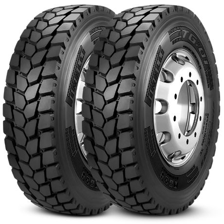 2 Pneu Pirelli 11.00r22 151/148k Tt Tg01 Borrachudo Misto