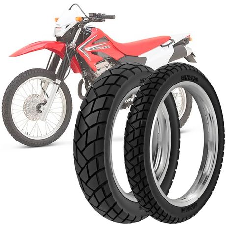 2 Pneu Xr 250 Tornado Rinaldi 120/80-18 62s 90/90-21 54s R34