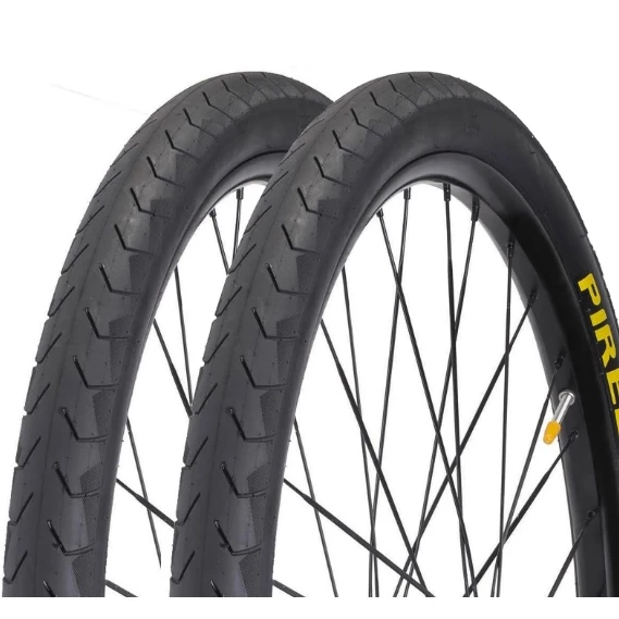 2 PNEUS 26X1.50 PIRELLI PHANTOM STREET SLICK - PRETO