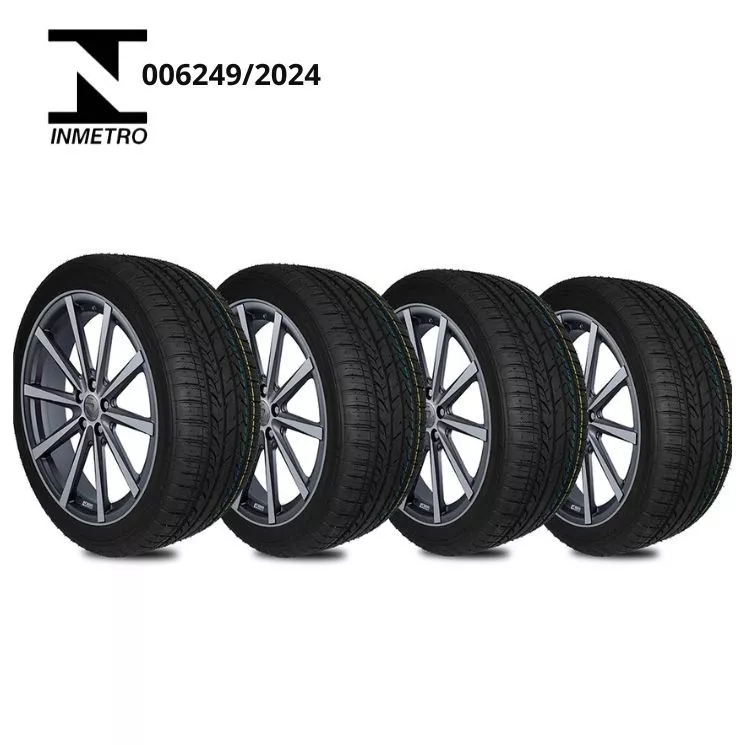 Jogo 4 Pneu Remold 215/45R17 Remoldado Pneu Aro 17 Linha Premium com Garantia e selo do INMETRO