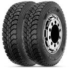 Kit 2 Pneu Aro 22.5 275/80R22.5 Xbri 149/146K 16PR TL Borrachudo Forza Plus F1