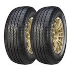 Kit 2 Pneu Aro 22.5 295/80R22.5 Xbri Curve Plus F1 152/149L 18PR Liso Rodoviário