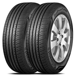 Kit 2 Pneu Continental 195/55r16 87h Tl Fr Powercontact 2