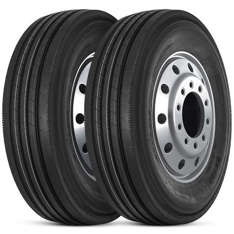 Kit 2 Pneu Durable 295/80r22.5 18pr 152/148m Dr766 Liso