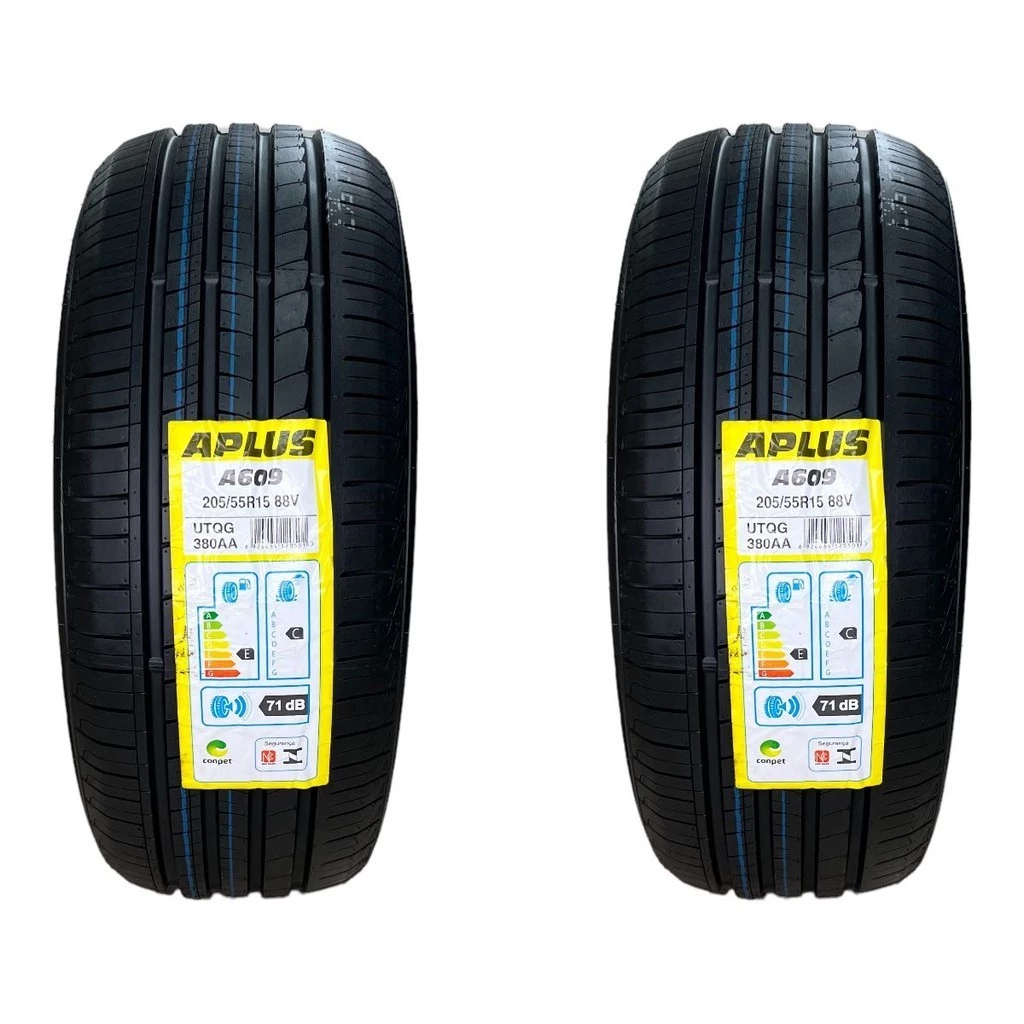 Kit 2 Pneus 205/55R15 88V TL A609-4 Aplus Aro 15