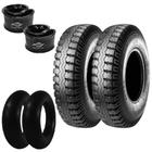 Kit 2 Pneus 750-16 116/114l 10 Lonas At52 Anteo 2 Camaras TR15