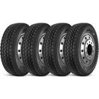 Kit 4 Pneu Durable 275/80r22.5 149/146m Tl Dr877 Liso Misto