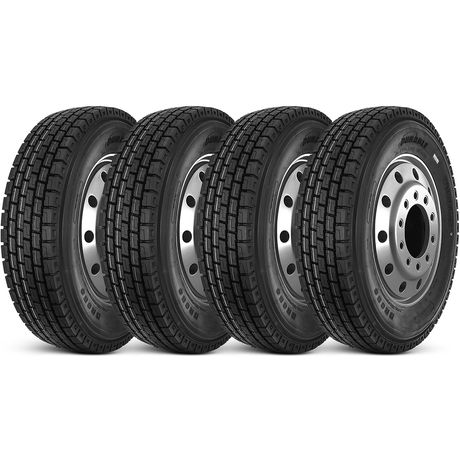 Kit 4 Pneu Durable 275/80r22.5 16pr 149/146m Tt Dr766 Liso