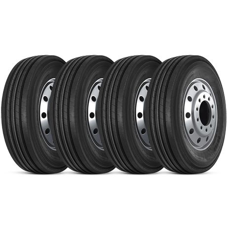 Kit 4 Pneu Durable 295/80r22.5 18pr 152/148m Dr766 Liso