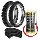 Kit Par Pneu Bros Crosser 90/90-19 100/90-17 Sh31 Rinaldi Camaras Vacinas