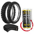 Kit Par Pneus Ttr 125 Crf 150f Trilha Cross 70/100-19 90/100-16 Rmx35 Rinaldi Camaras Vacinas