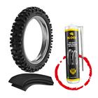 Kit Pneu Bros Crosser Xre 100/90-17 Sh31 Rinaldi Camara Vacina