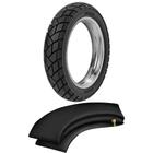 Kit Pneu Cg 125 Ybr 125 90/90-18 51P Tt Enduro 3 Sahara Metzeler Camara Cinta