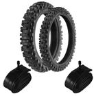 Kit Pneu Crf 250f 80/100-21 110/100-18 Ms49 Rinaldi Camaras 4mm Rinaldi