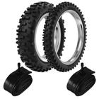 Kit Pneu Cross Off Road 90/90-21 140/80-18 He40 Rinaldi Camaras