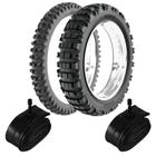 Kit Pneu Cross Trilha 140/80-18 70r He42 Rinaldi Camara