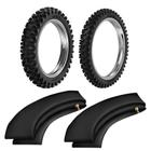 Kit Pneu Moto Cross 120/100-18 Rw33 90/90-21 He40 Rinaldi Camaras