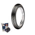 Kit Pneu Para Moto Street Winner 80/100-14 Traseiro Maggion Câmara Gulfair 80/100-14 MJ14