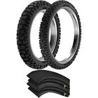 Kit Pneu Tornado Xre300 Lander Tenere 120/80-18 90/90-21 Rt36 Rinaldi Camaras