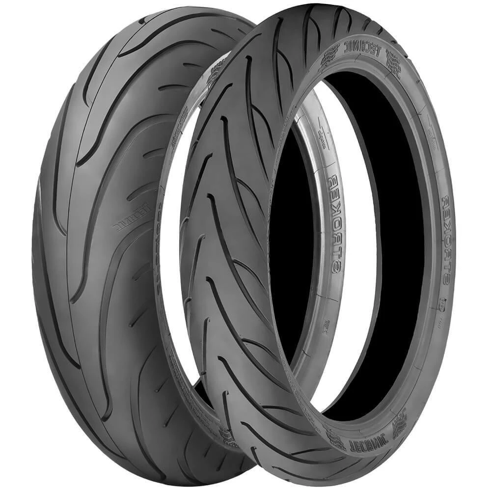 Par de pneu de Moto 120/70-17 D 58S e 180/55ZR17 Stroker sem câmara.