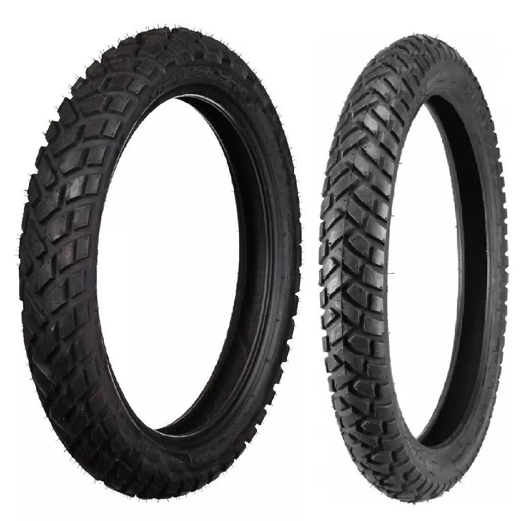 PAR DE PNEU FALCON 400 120/90-17 64S TT 90/90-21 ENDURO 3 SAHARA TT 54S DIANTEIRO TRASEIRO