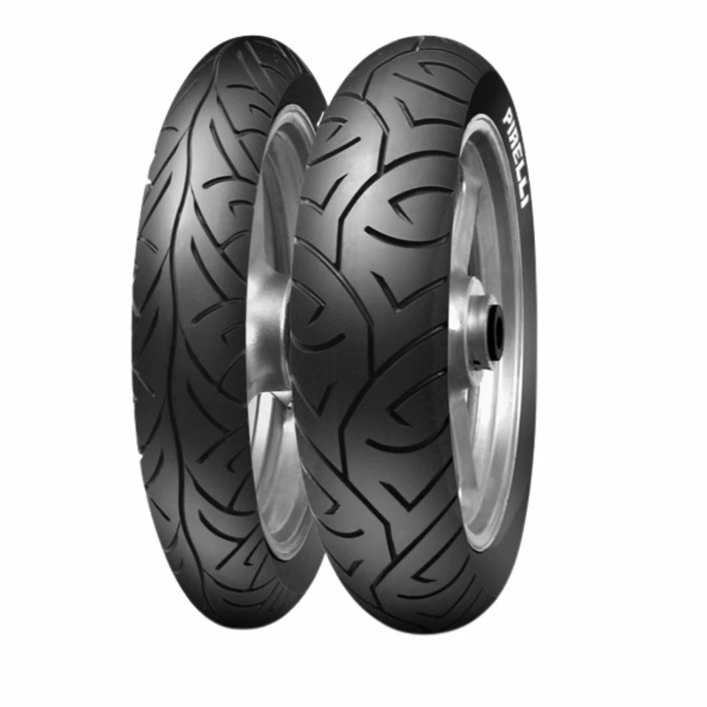 PAR DE PNEU PIRELLI SPORTDEMON 100/80-17 52S E 130/70-17 62S- 2 UNIDADES KIT ORIGINAL