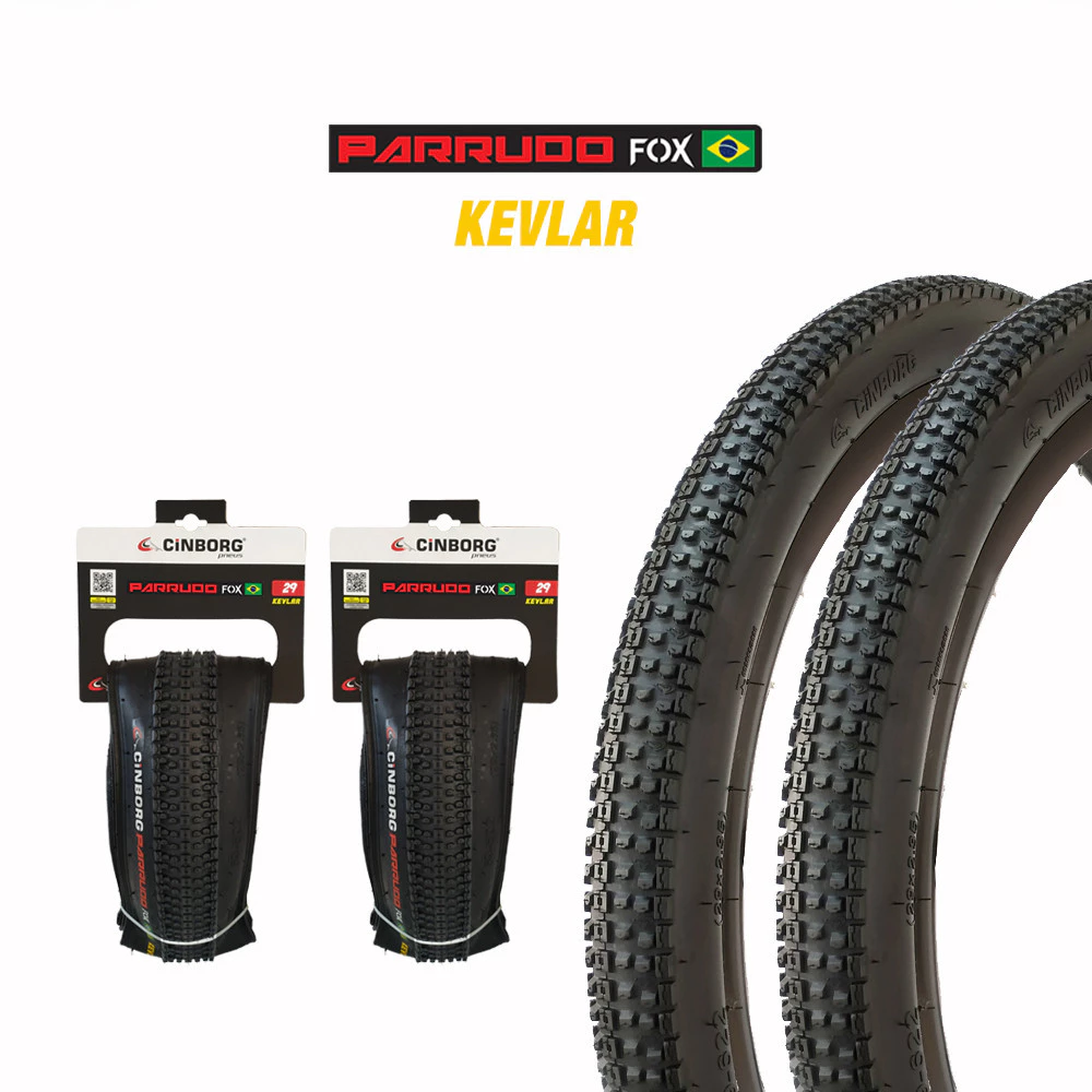 Par de Pneus 29x2.25 58-622 Para Bike Kevlar Parrudo Fox