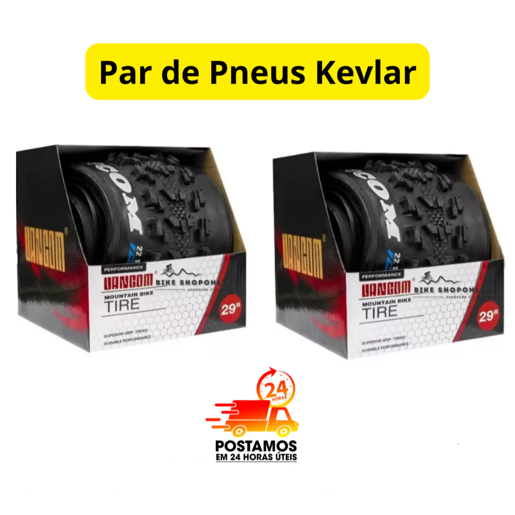 Par de Pneus Bike Aro 29 MTB 29x2.10 54-622 Parrudo Fox