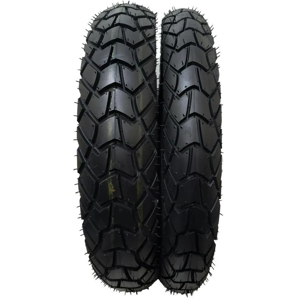 Par De Pneus Cb 450 CB 400 Tdm 225 Traseiro 130/80-18 E Dianteiro 90/90-19 R34 RINALDI