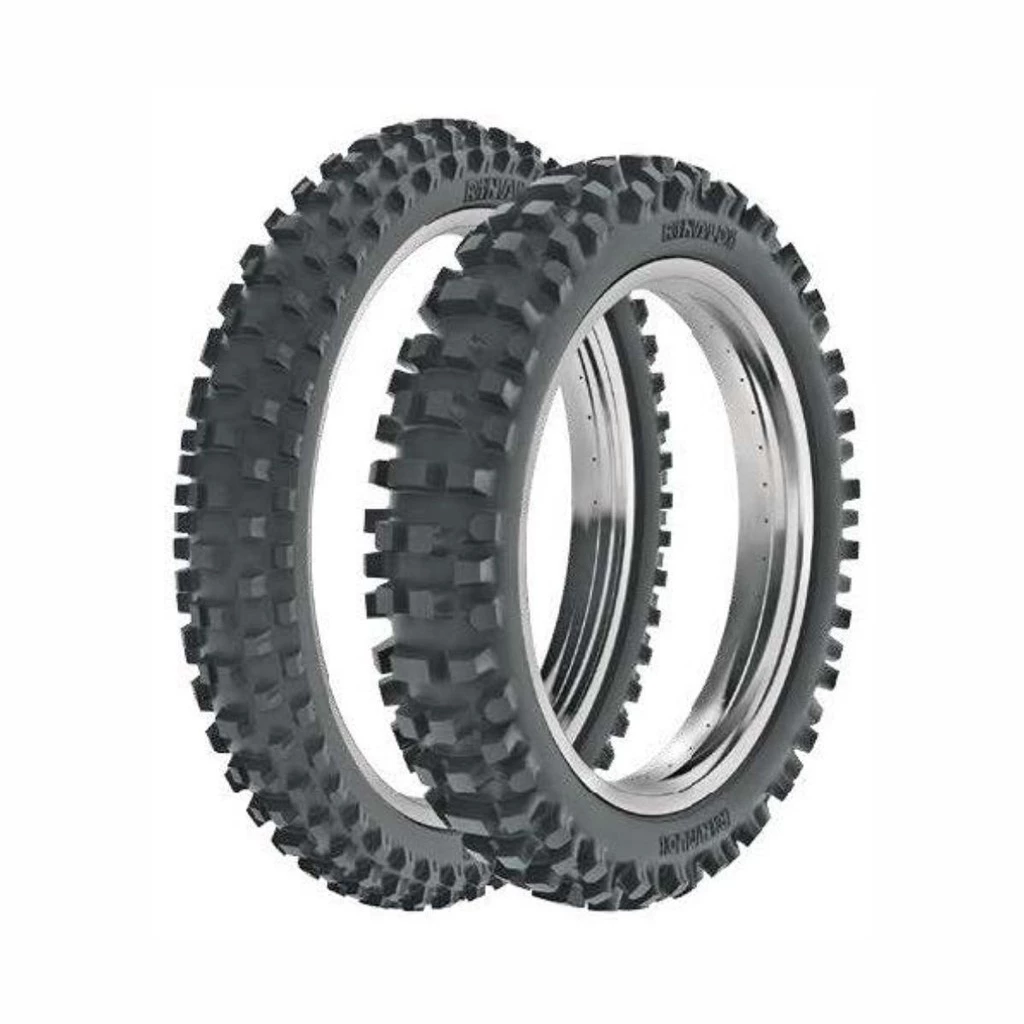 Par de Pneus Para Moto Rinaldi HB37 140/70-17 Traseiro e 100/80-17 Dianteiro Sem Câmara 2 Válvulas TR-412 de Brinde