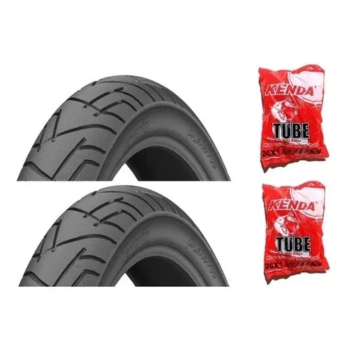 Par Pneu Bicicleta Praieiro Levorin Aro 24 X 1.95 Slick Balão 2 Camara Pirelli Valvula AmericanaBico Grosso 33mm..