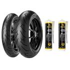 Par Pneu Cbr 1000 Rr Fireblade 190/50r17 120/70r17 Sportec M7 Metzeler Selantes