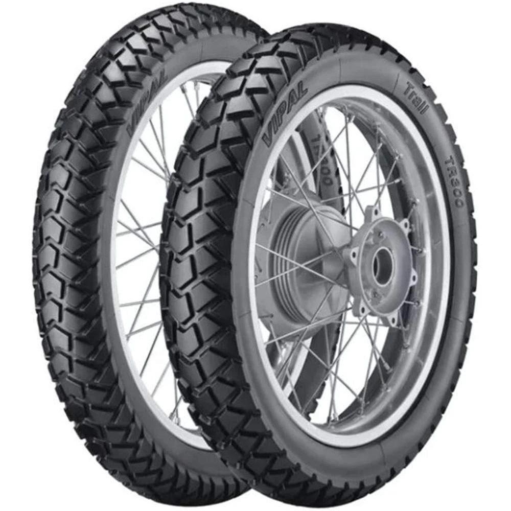 Par Pneu Falcon Xl250 Xt600 120/90-17 90/90-21 Tr300 Vipal