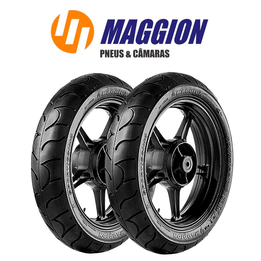 Par Pneu Maggion Tras/diant Cb 300 Fazer Twist Ninja 110 E 140/70-17