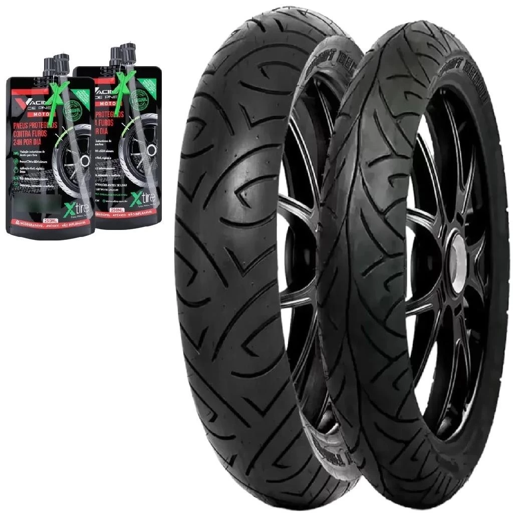 Par Pneu Pirelli Sport Demon Twister Fazer 250 100/80-17 140/70-17