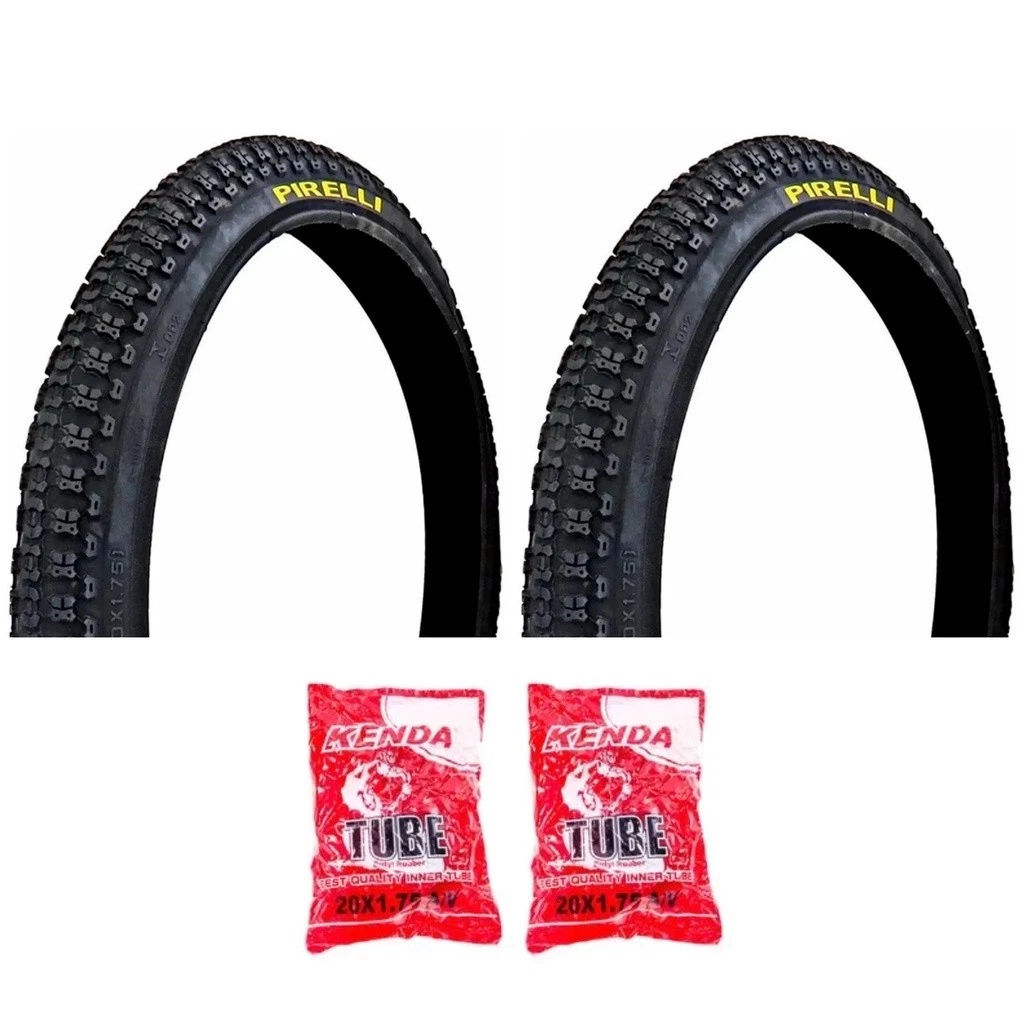 Par Pneus Bike Pirelli Top Cross Aro 20 X 1.75 Cravo 2 Camaras