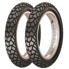 Par Pneus Dianteiro e Traseiro Largo Nxr Bros 125 150 90/90-19 120/90-17 Maggion Viper Cravudo