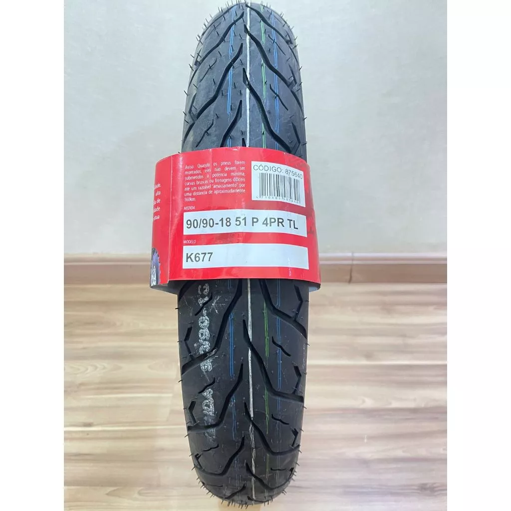 Pneu 90/90/18 Traseiro Novo Titan cg Factor Yes Roadwell dm07