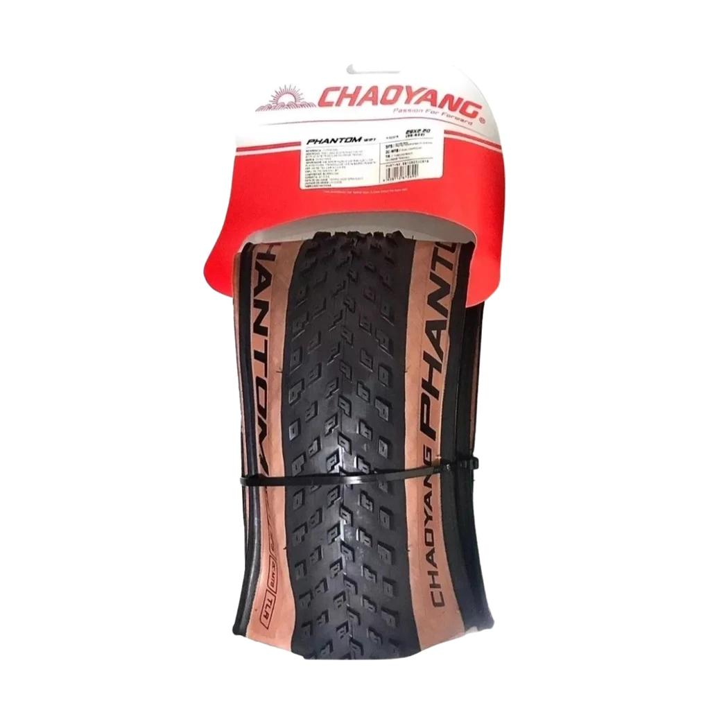 Pneu Bicicleta chaoyang phantom wet 29x2.20 faixa bege marrom tubeless mtb bike xc marathon cross country original