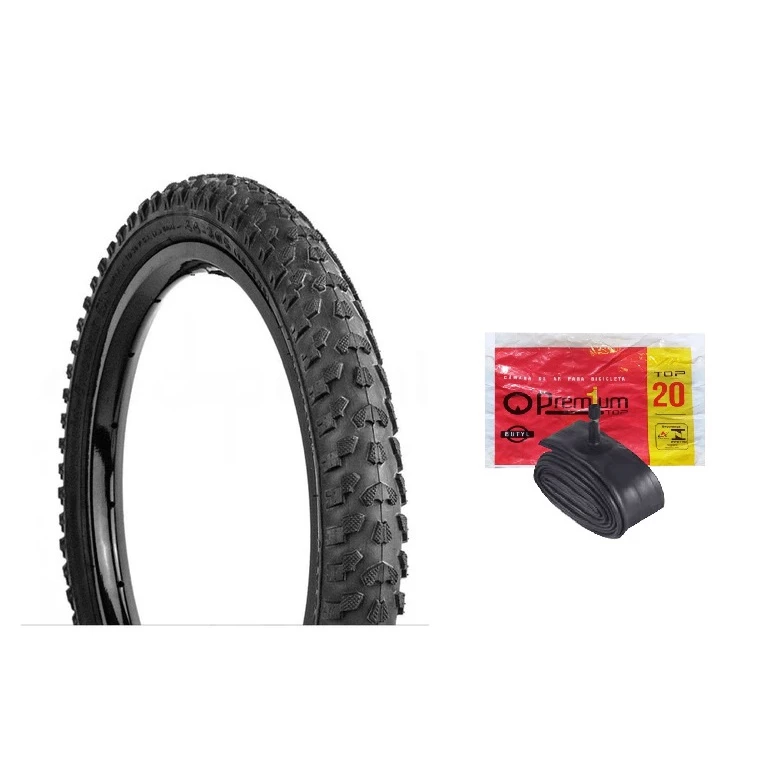 Pneu Bicicleta Levorin Excess Aro 20 X 1.75 Bike Mtb Cross Cravo Câmara De Ar Aro 20 Top Premium