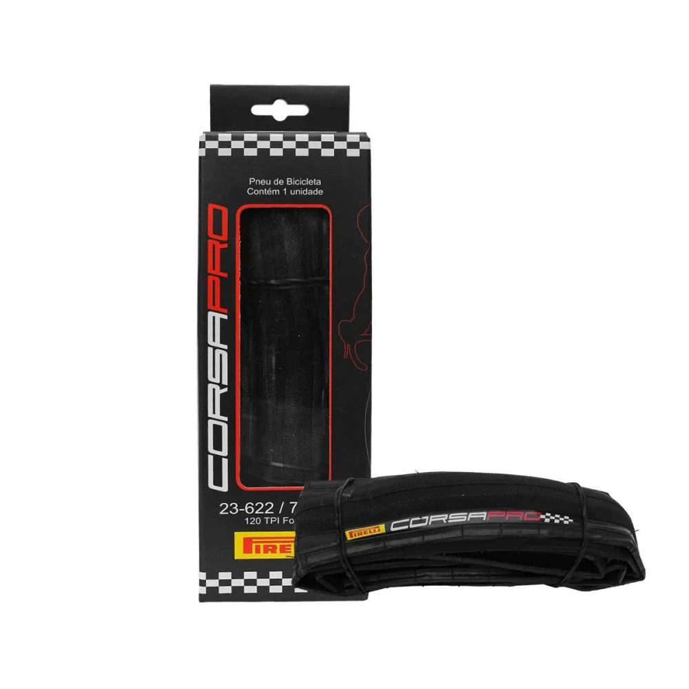 Pneu Bike Speed Road Pirelli 700 X 23 Corsa Pro Kevlar Sem Arame 700C