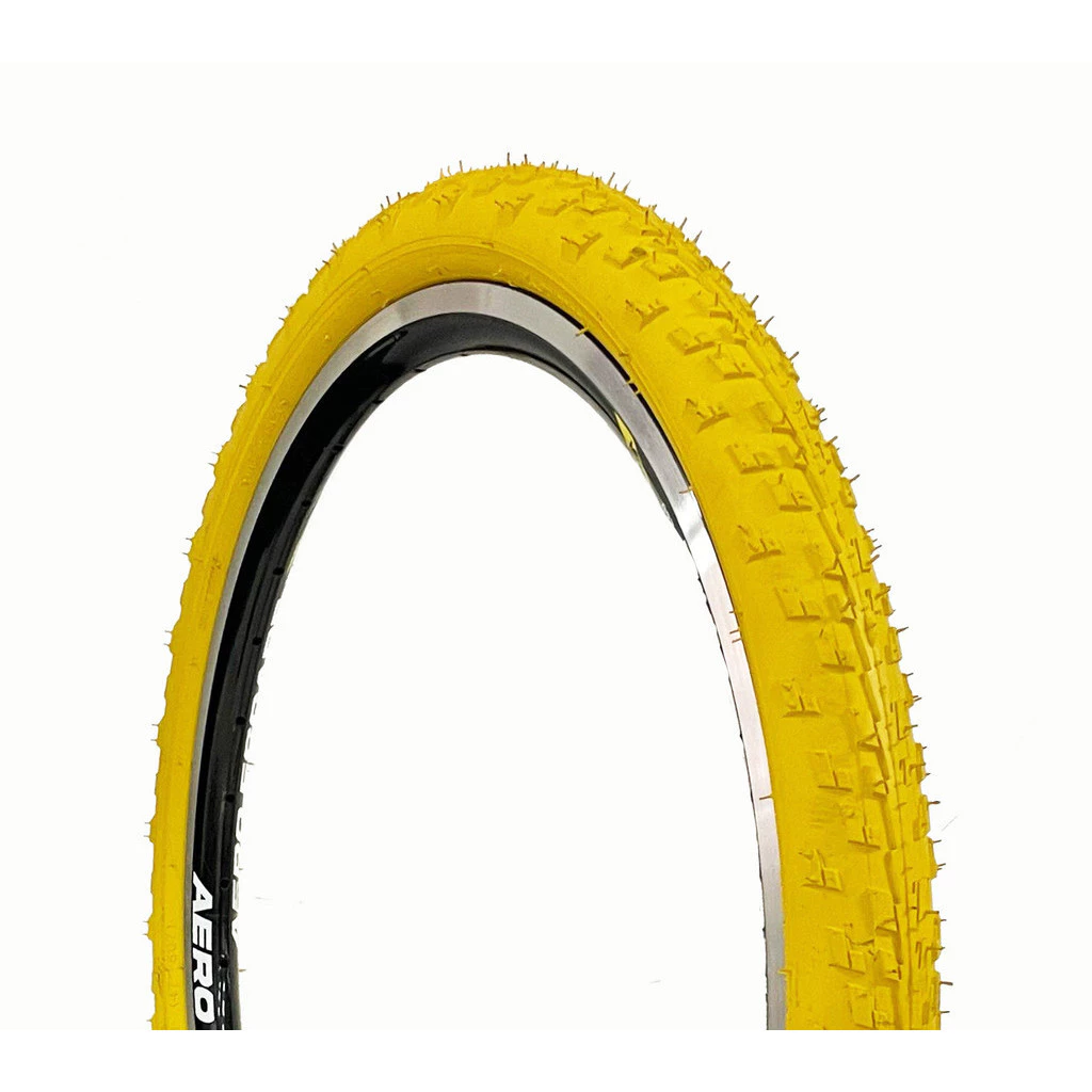 Pneu Colorido Amarelo Para Bike 24x1.75 57-507 Parrudo Wind