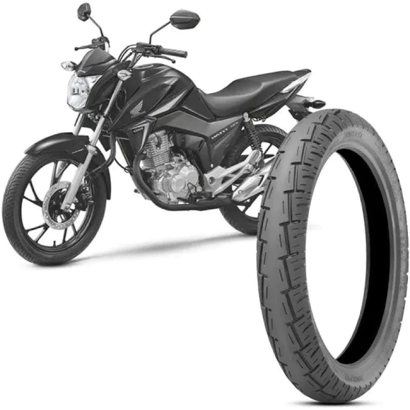 Pneu De Moto 100/80 R17 CG Titan Ybr Start 160 150 125 Linha Premium