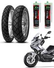 Pneu Dianteiro Traseiro Metzeler Tourance 130/70-13 110/80-14 Honda Adv 150 Selante Preventivo