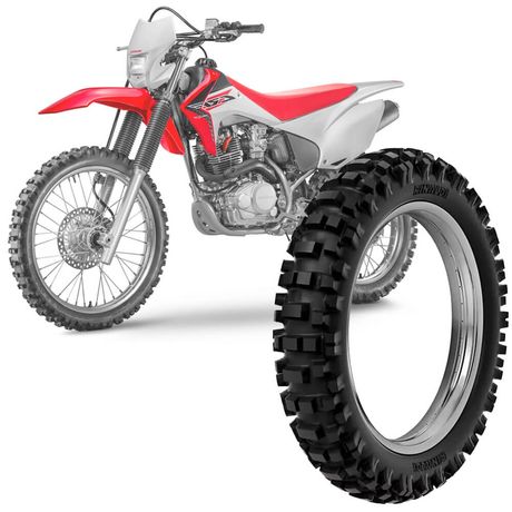 Pneu Moto Crf 230F Rinaldi Aro 18 100/100-18 TT 64m Traseiro Sr39