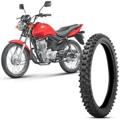 Pneu Moto Honda Cg Technic Aro 18 2.75-18 42p Dianteiro Tampc