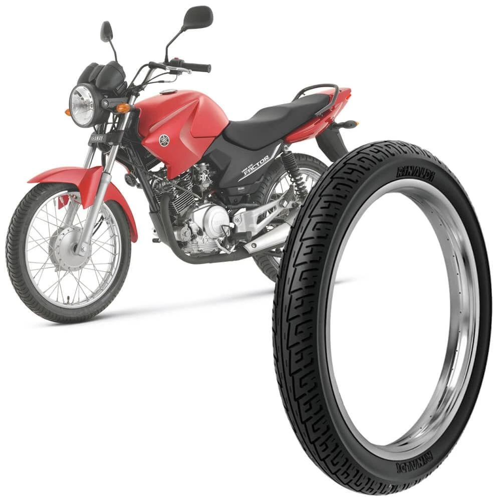 Pneu Moto Ybr Factor Rinaldi 2.75-18 42p Bs 32 Dianteiro