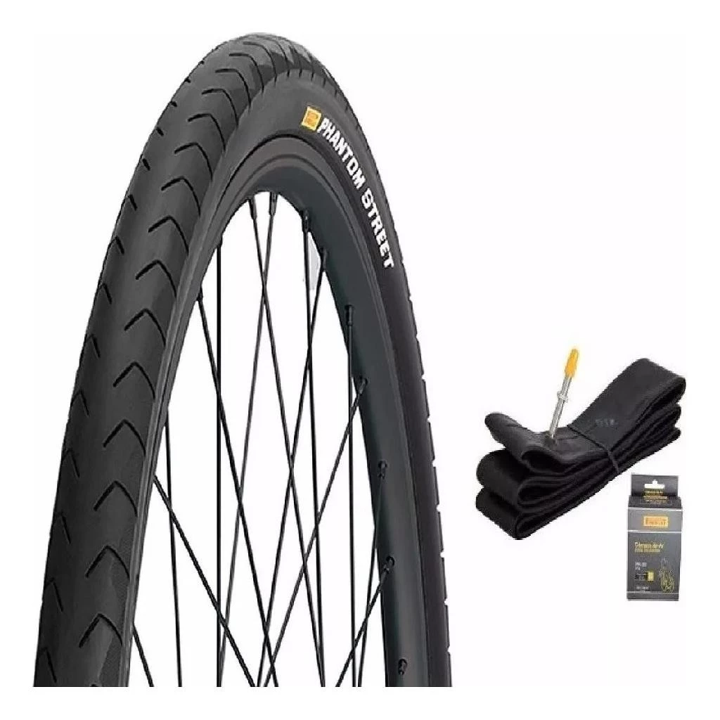 Pneu Pirelli 700x32 Phantom 1 Câmara Pirelli 700x28/45 Mtb