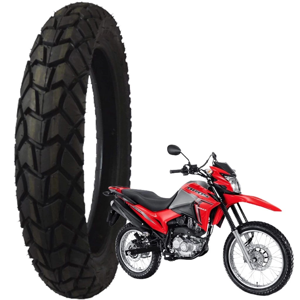 Pneu Traseiro Bros Nxr 160 Xtz Crosser Trail Cravo 110/90-17 Maggion Viper