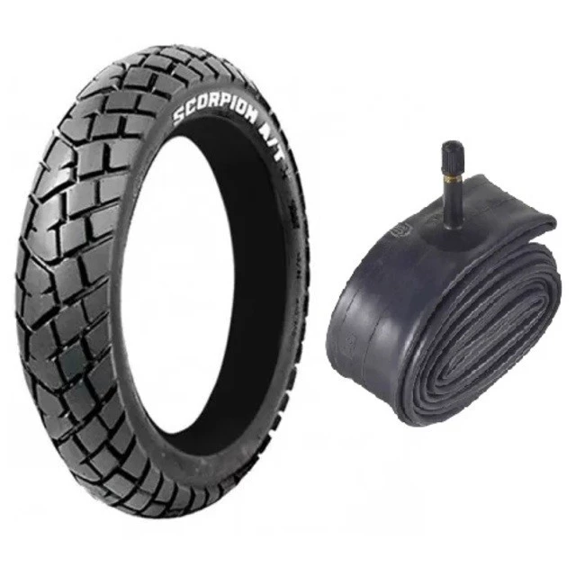 Pneu Traseiro e Camara Xre 300 Tornado Lander Tenere Cb 400 Cb 450 TDM 225 120/80-18 Parrudo Cinborg